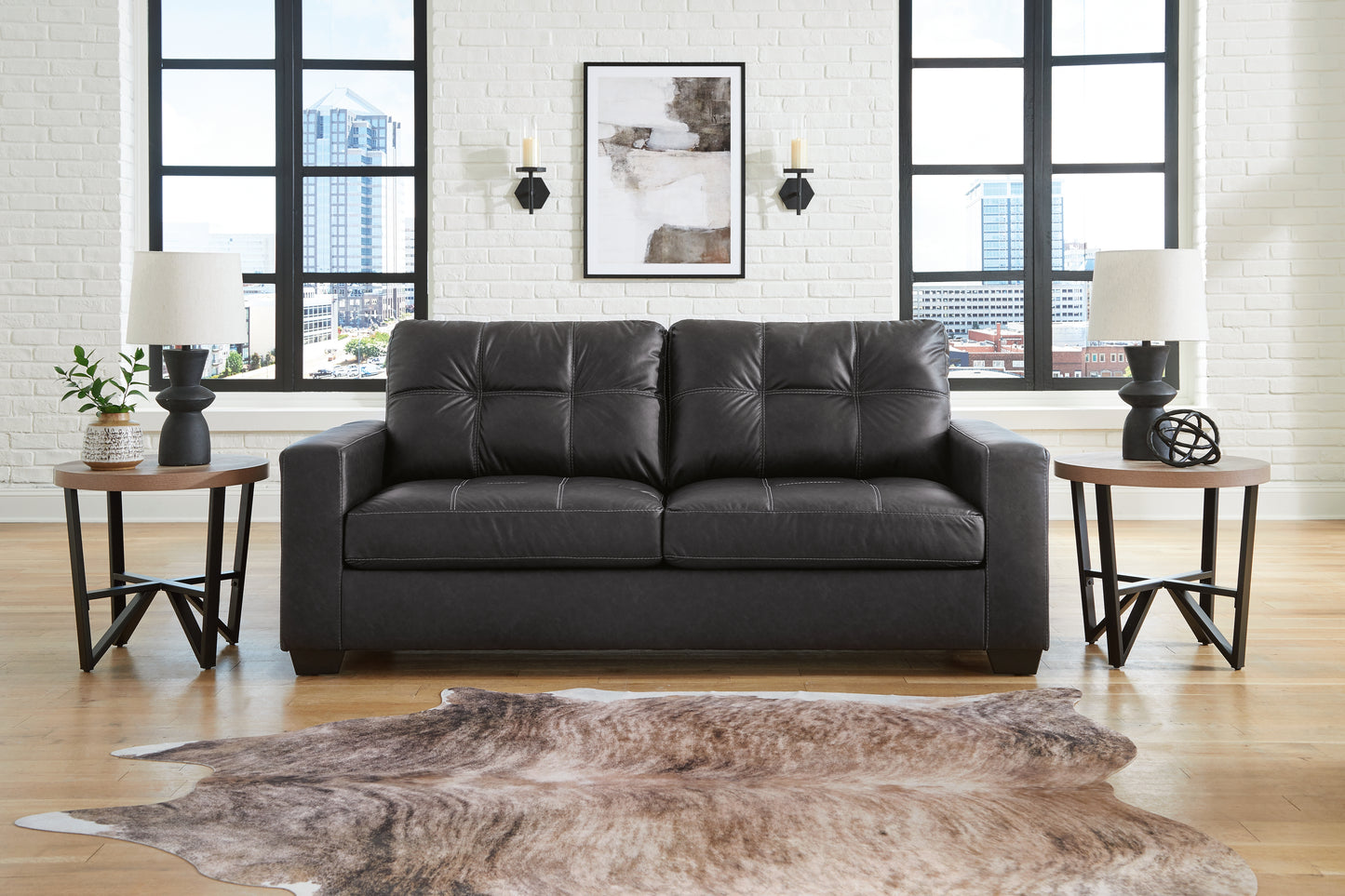 Auburndale Furniture Outlet - Ashley Furniture - Barlin Mills Living Room - Sofa / Carbon - 1700438
