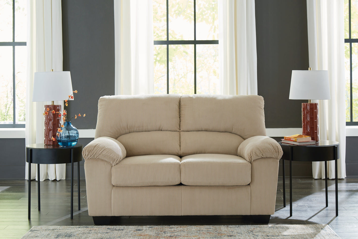Auburndale Furniture Outlet - Ashley Furniture - SimpleJoy Living Room - Loveseat / Sand - 2420335