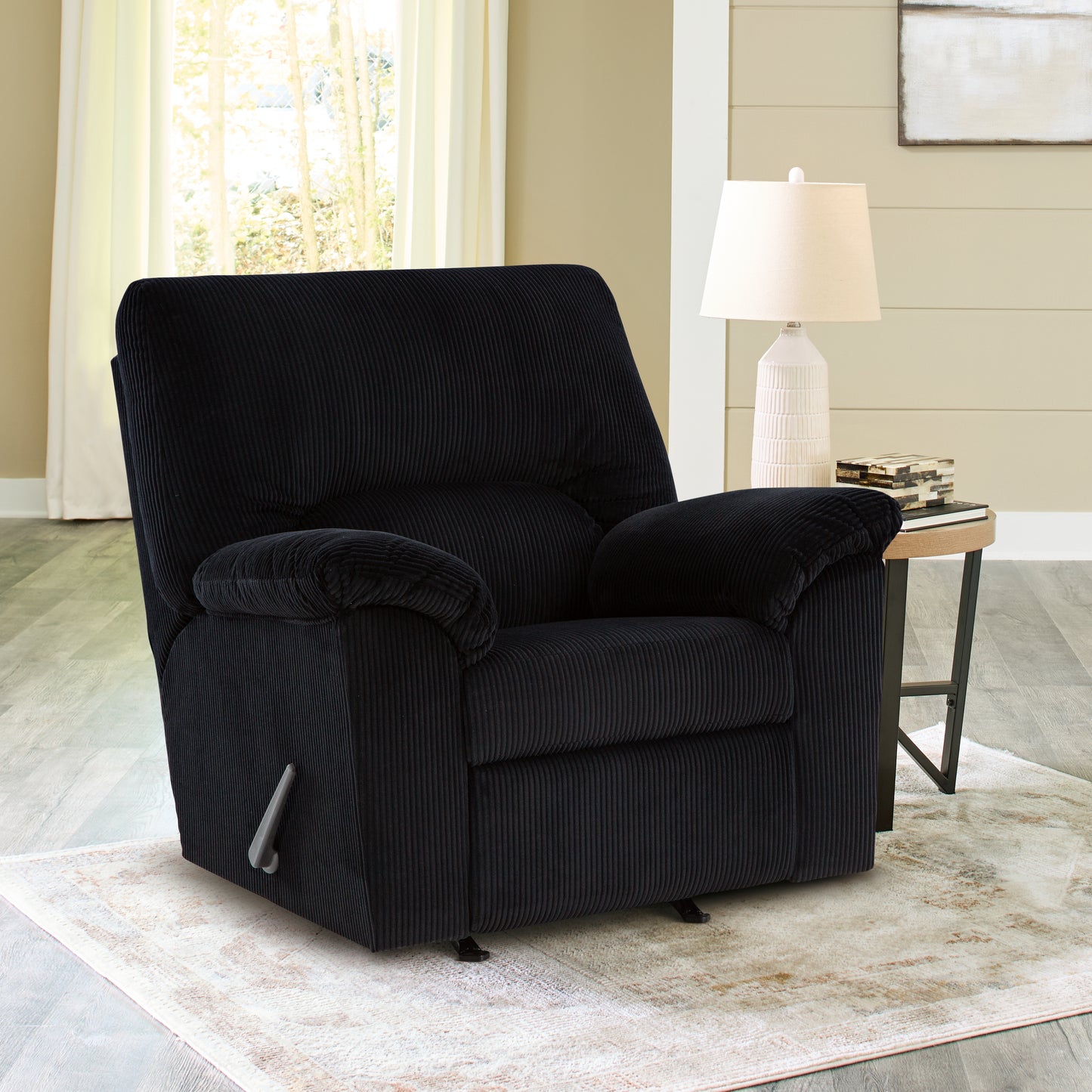 Auburndale Furniture Outlet - Ashley Furniture - SimpleJoy Living Room - Rocker Recliner / Onyx - 2420425