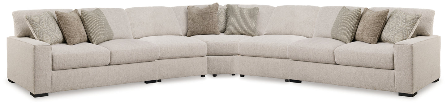 Auburndale Furniture Outlet - Ashley Furniture - Ballyton Sectional - RAF 3-Piece Sectional / Sand - 25102S1