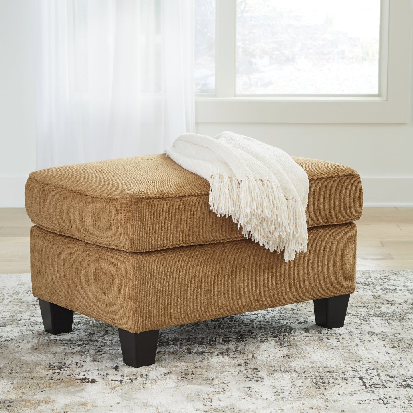 Auburndale Furniture Outlet - Ashley Furniture - Erinslane Living Room - Ottoman / Honey - 2520714