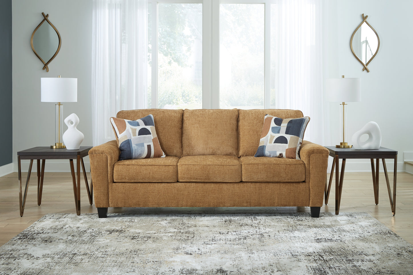 Auburndale Furniture Outlet - Ashley Furniture - Erinslane Living Room - Sofa / Honey - 2520738