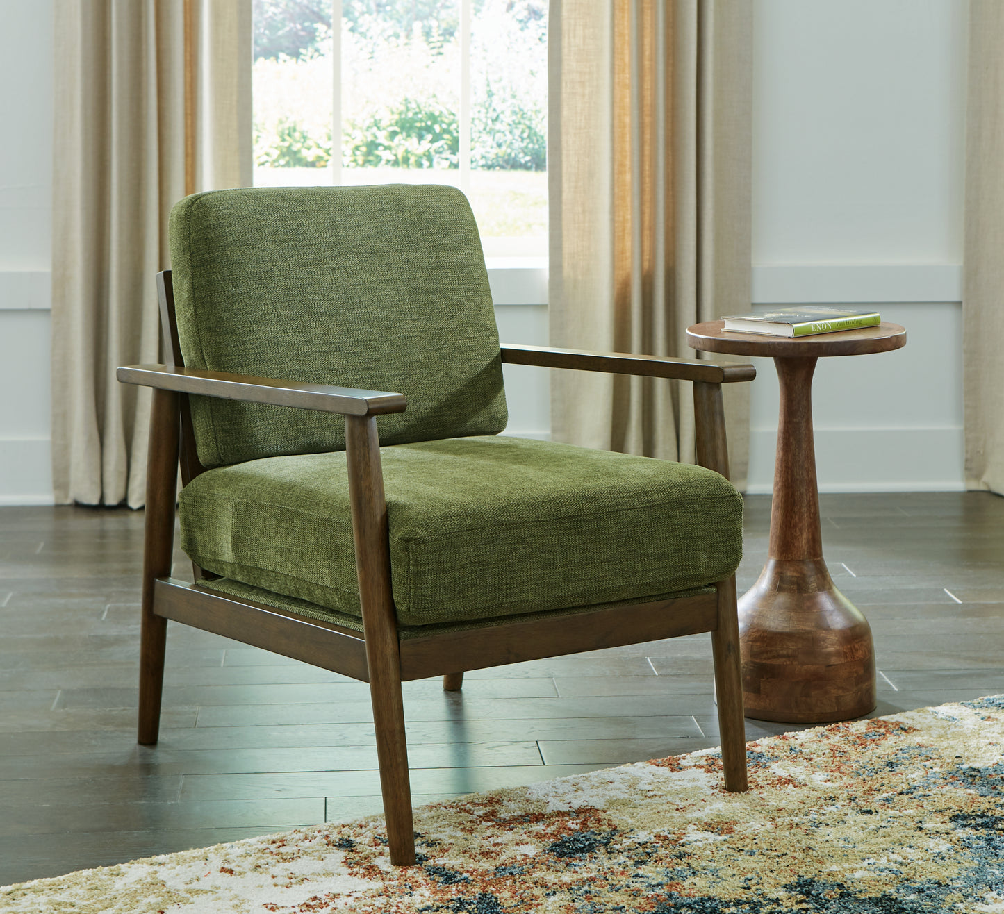 Auburndale Furniture Outlet - Ashley Furniture - Bixler Living Room - Showood Accent Chair / Olive - 2610760