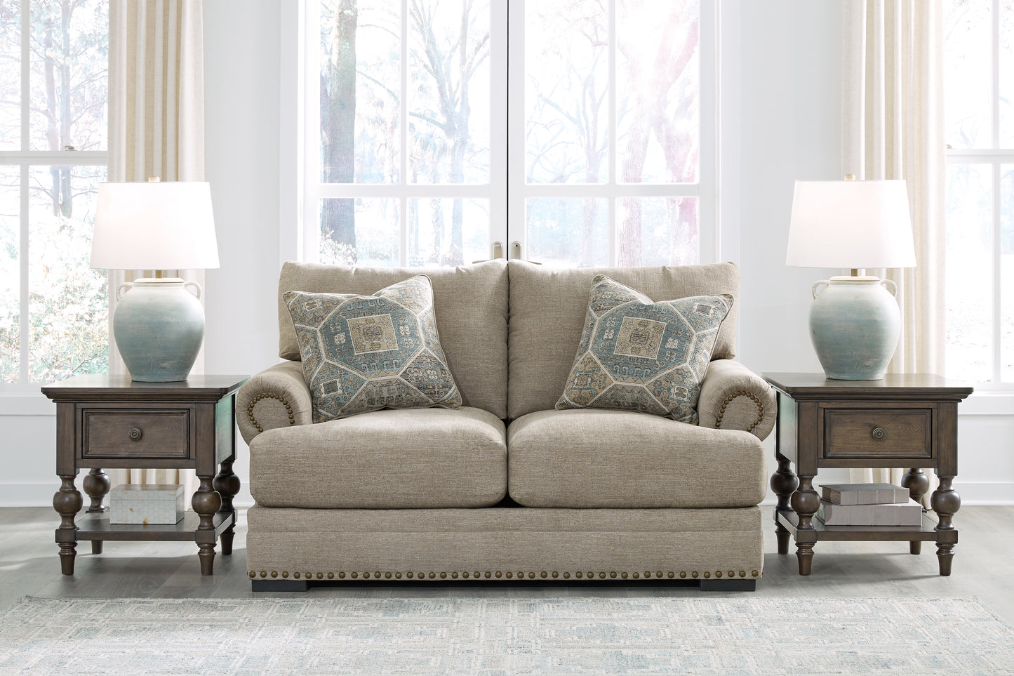 Auburndale Furniture Outlet - Ashley Furniture - Galemore Living Room - Chair and a Half / Quarry - 2700423