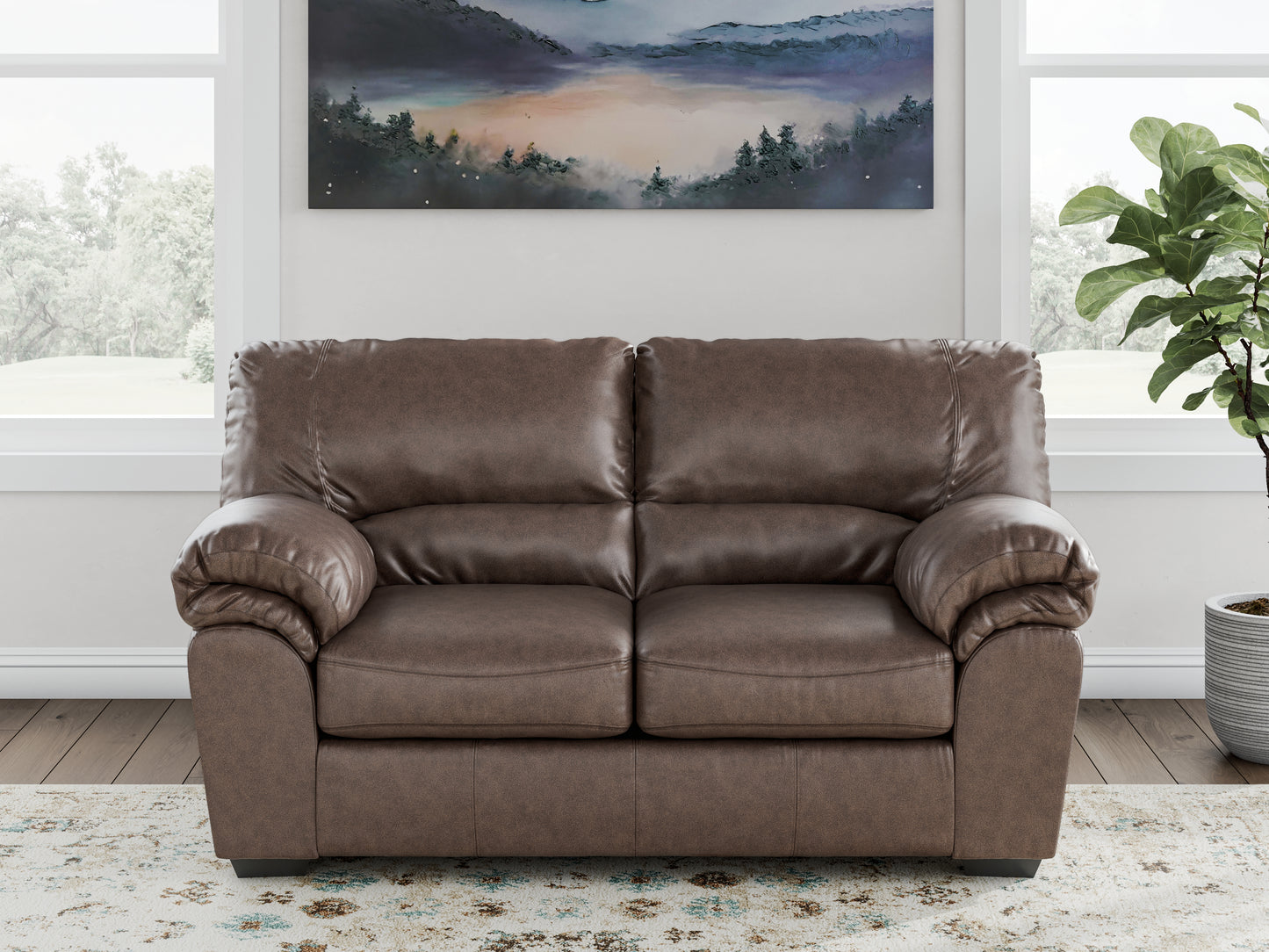 Auburndale Furniture Outlet - Ashley Furniture - WillowBend Living Room - Loveseat / Umber - PC2770535