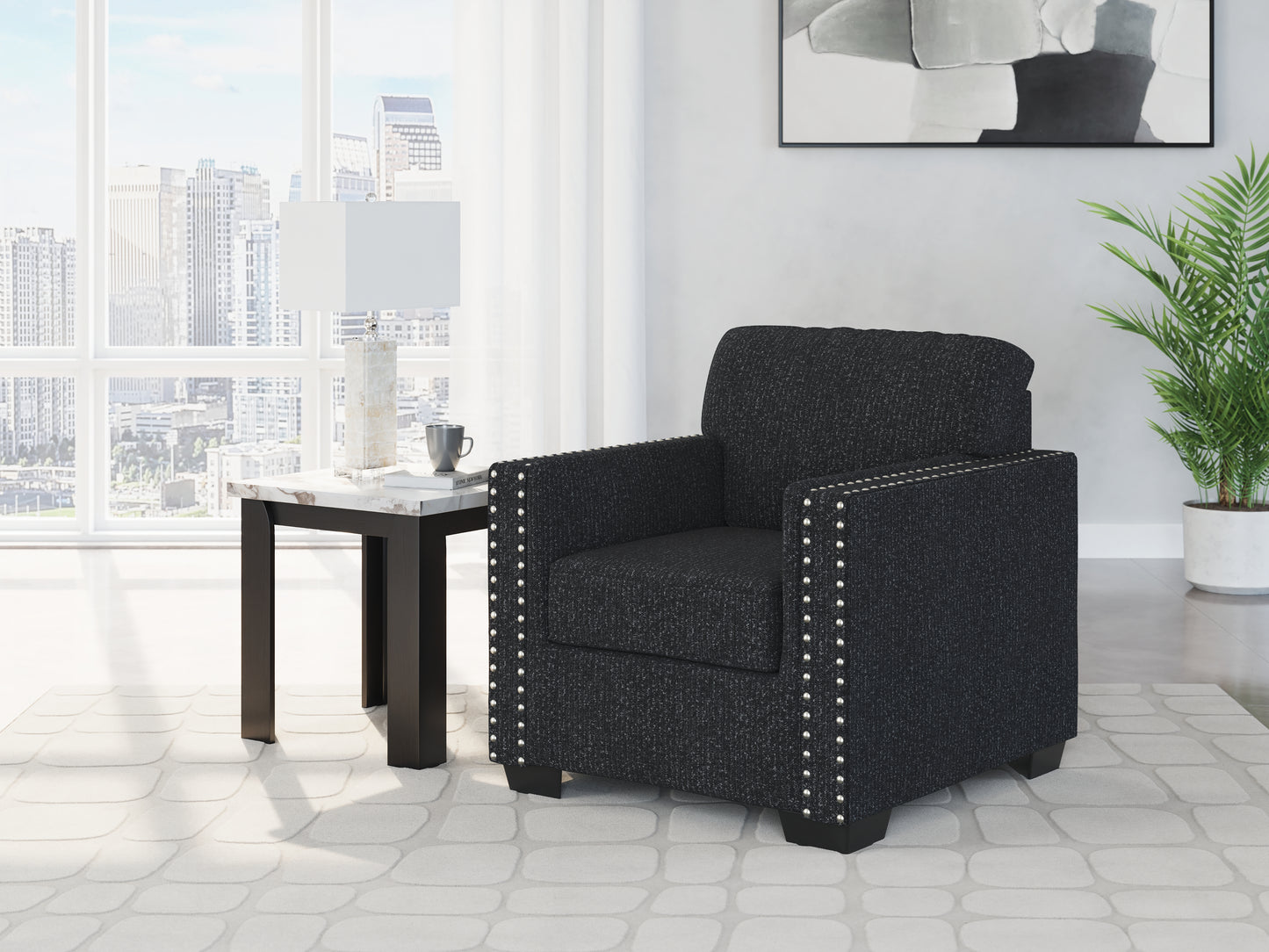 Auburndale Furniture Outlet - Ashley Furniture - Jasmine Peaks Living Room - Chair / Coal - 2890420