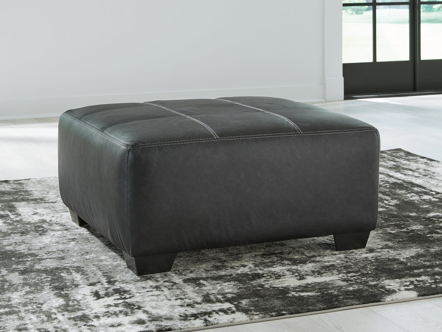Auburndale Furniture Outlet - Ashley Furniture - Brixley Pier Living Room - Oversized Accent Ottoman / Graphite - 2990608