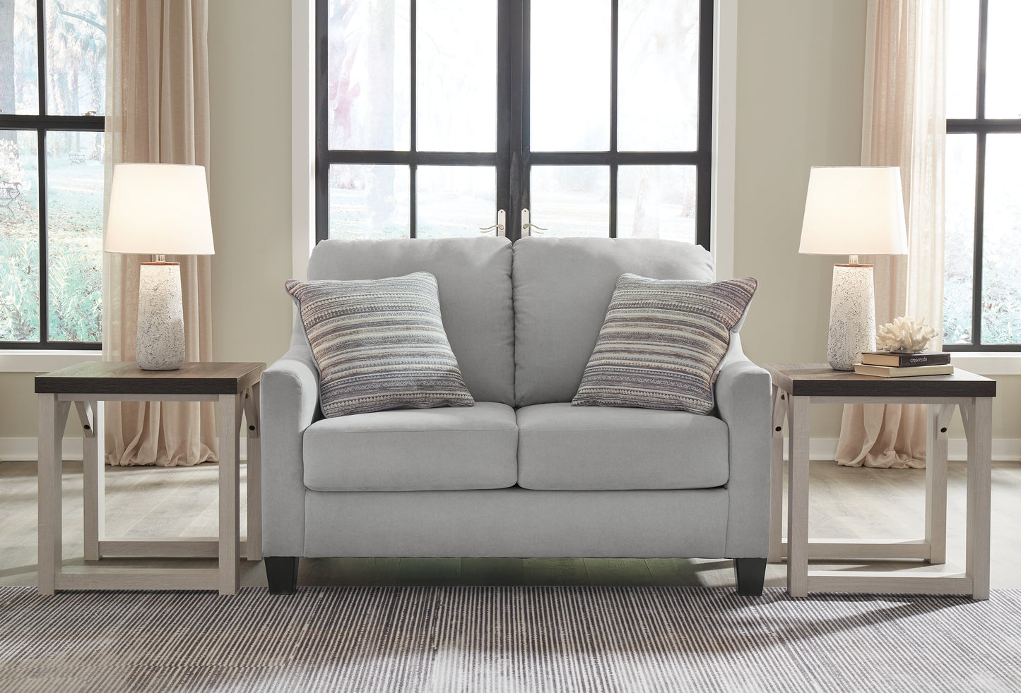 Auburndale Furniture Outlet - Ashley Furniture - Adlai Living Room - Loveseat / Shadow - 3010335