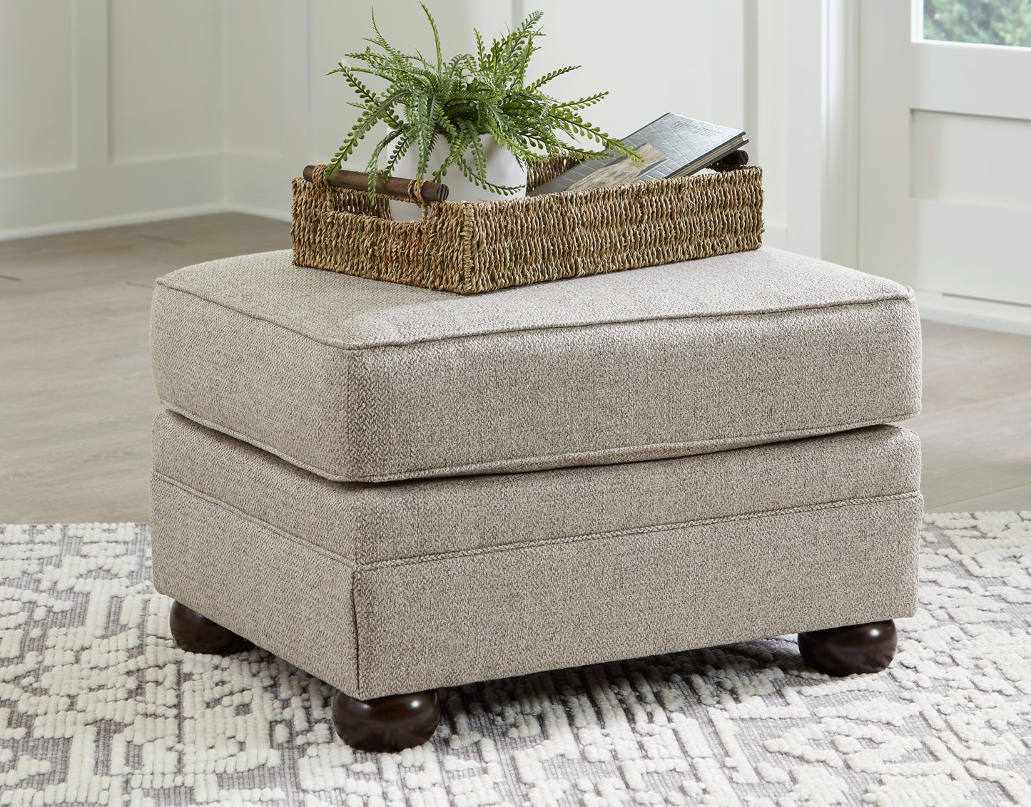 Auburndale Furniture Outlet - Ashley Furniture - Gaelon Living Room - Ottoman / Dune - 3730714