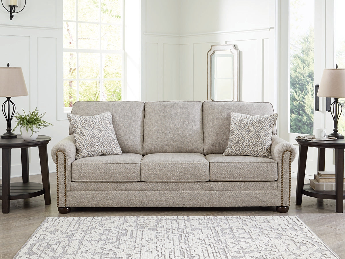 Auburndale Furniture Outlet - Ashley Furniture - Gaelon Living Room - Queen Sofa Sleeper / Dune - 3730739