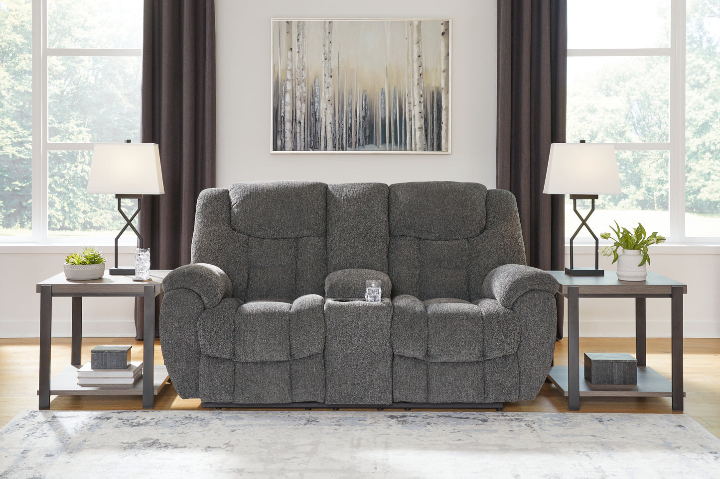 Auburndale Furniture Outlet - Ashley Furniture - Foreside Living Room - Rocker Recliner / Charcoal - 3810425