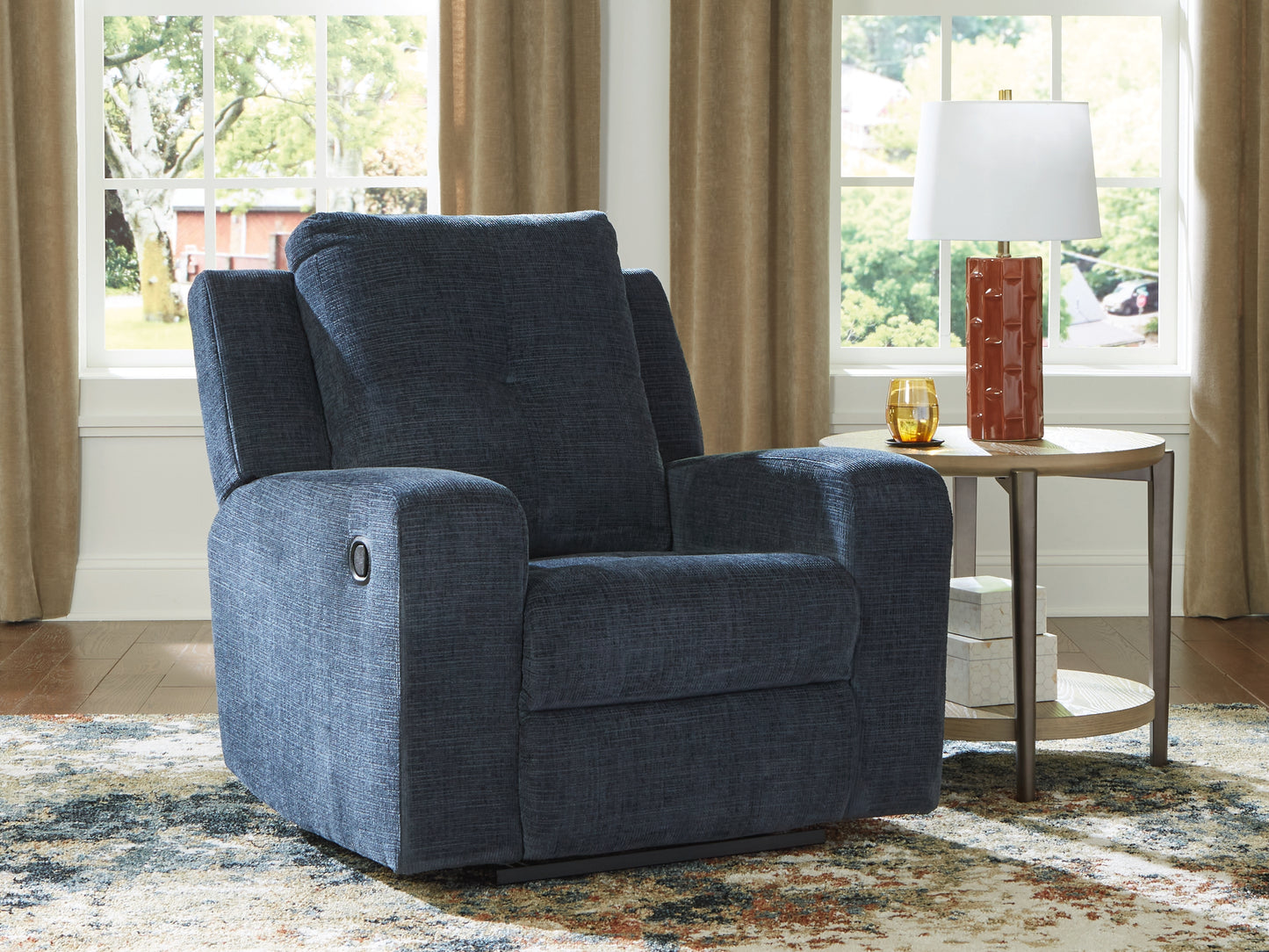 Auburndale Furniture Outlet - Ashley Furniture - Danum Living Room - Zero Wall Recliner / Ink - 3880629