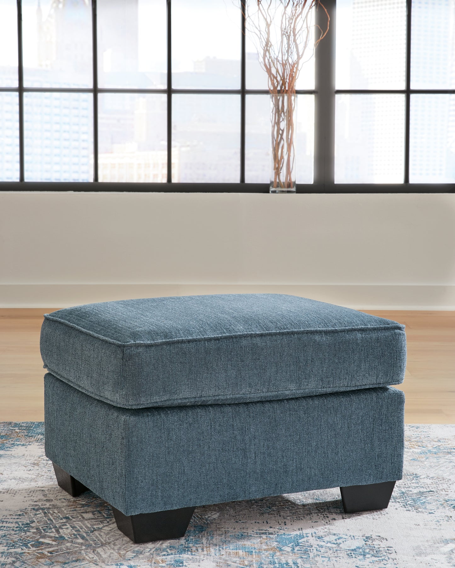 Auburndale Furniture Outlet - Ashley Furniture - Cashton Living Room - Ottoman / Blue - 4060514