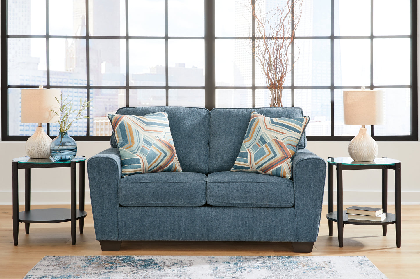 Auburndale Furniture Outlet - Ashley Furniture - Cashton Living Room - Loveseat / Blue - 4060535