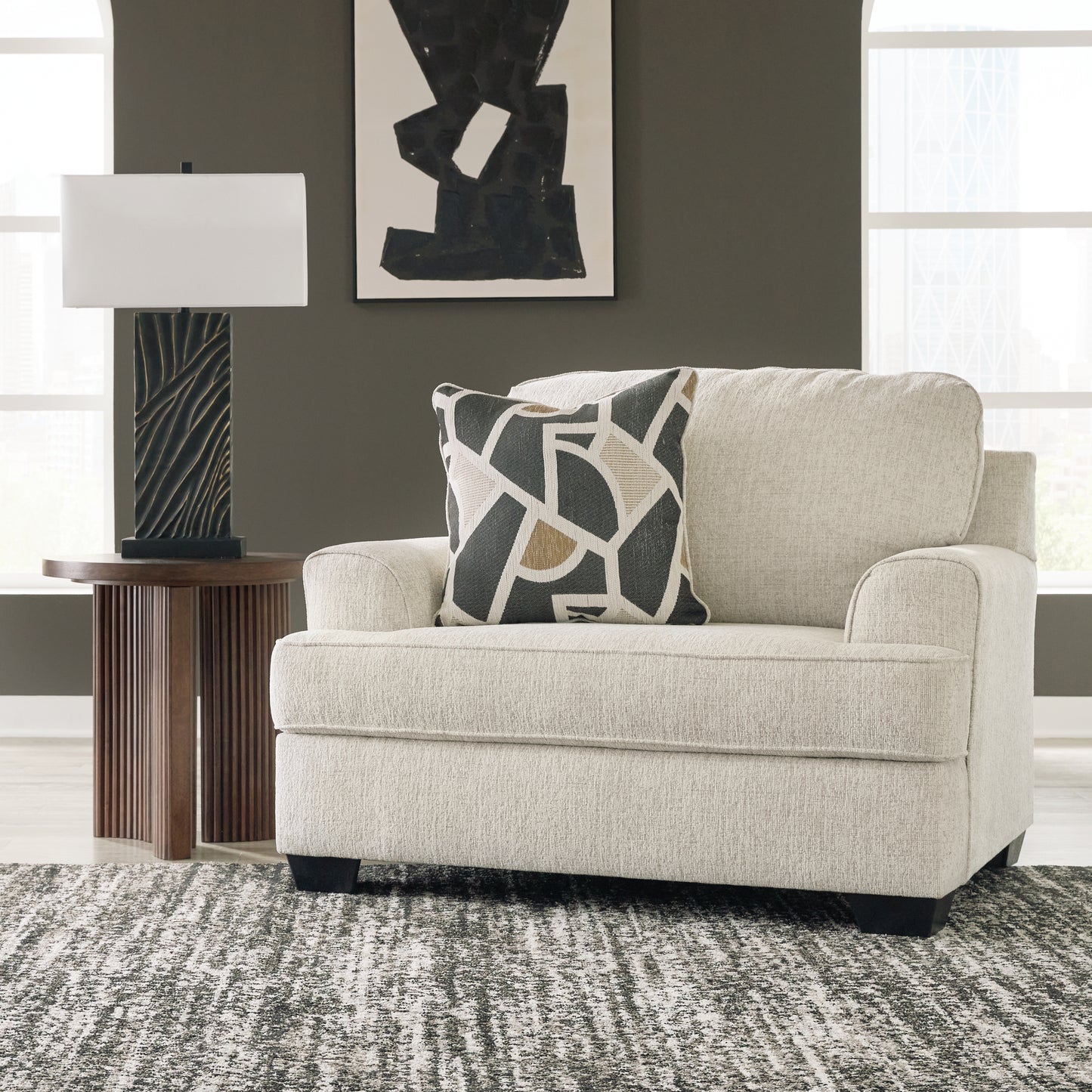 Auburndale Furniture Outlet - Ashley Furniture - Heartcort Living Room - Chair and a Half / Quartz - 4460423