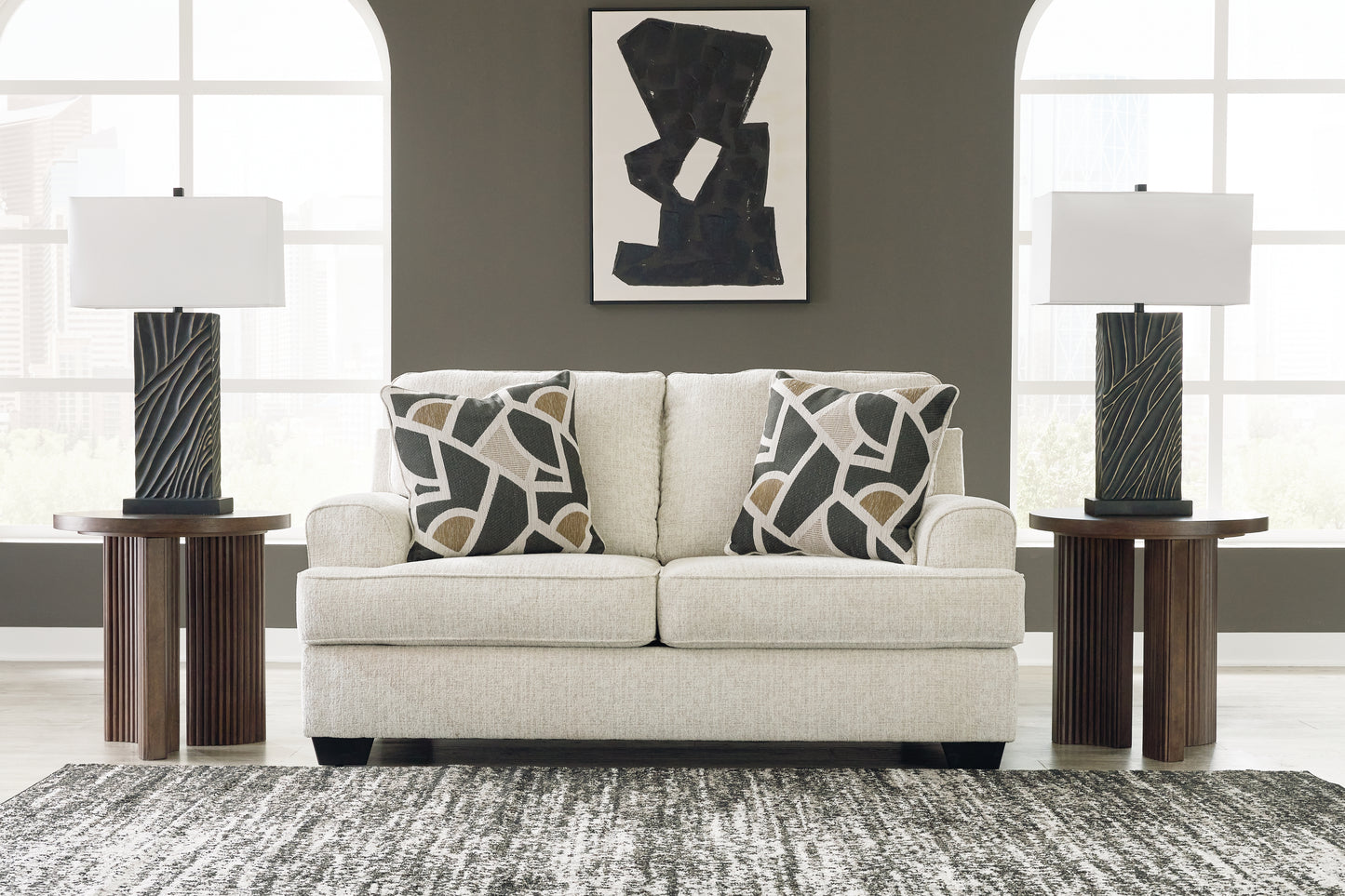 Auburndale Furniture Outlet - Ashley Furniture - Heartcort Living Room - Loveseat / Quartz - 4460435