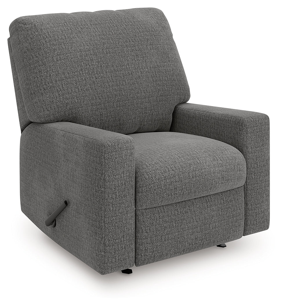 Auburndale Furniture Outlet - Ashley Furniture - Newellen Living Room - Rocker Recliner / Greystone - 4840525