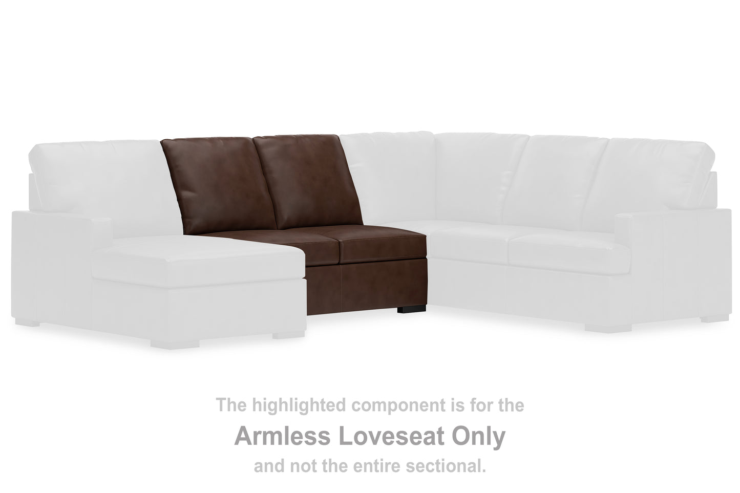 Auburndale Furniture Outlet - Ashley Furniture - McDowlan Sectional - Armless Loveseat / Coffee - PC4850434