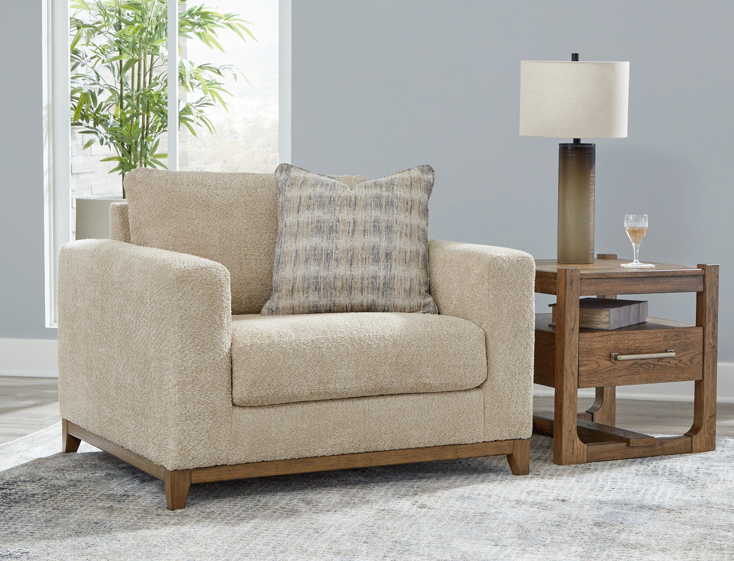 Auburndale Furniture Outlet - Ashley Furniture - Parklynn Living Room - Chair and a Half / Desert - 4890223