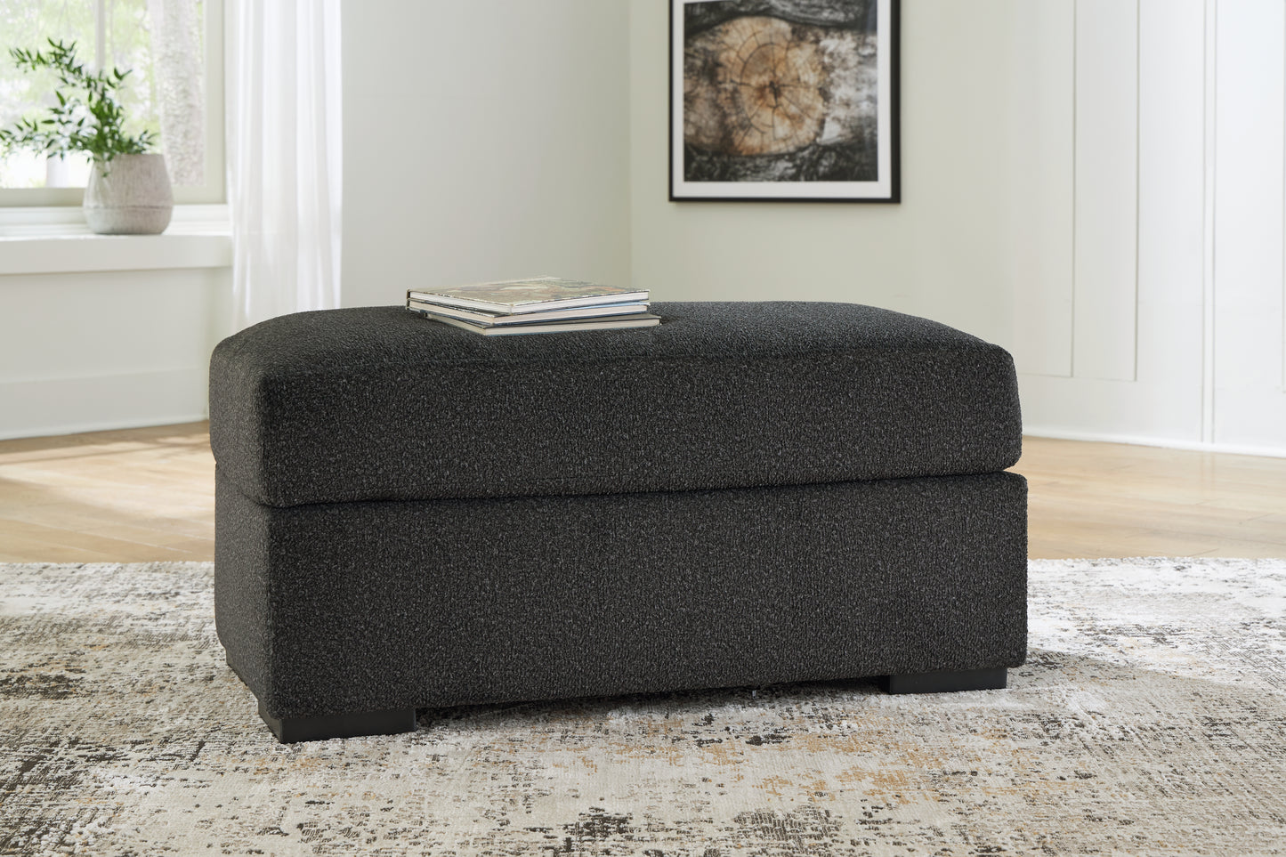 Auburndale Furniture Outlet - Ashley Furniture - Wryenlynn Living Room - Ottoman / Onyx - 4940514
