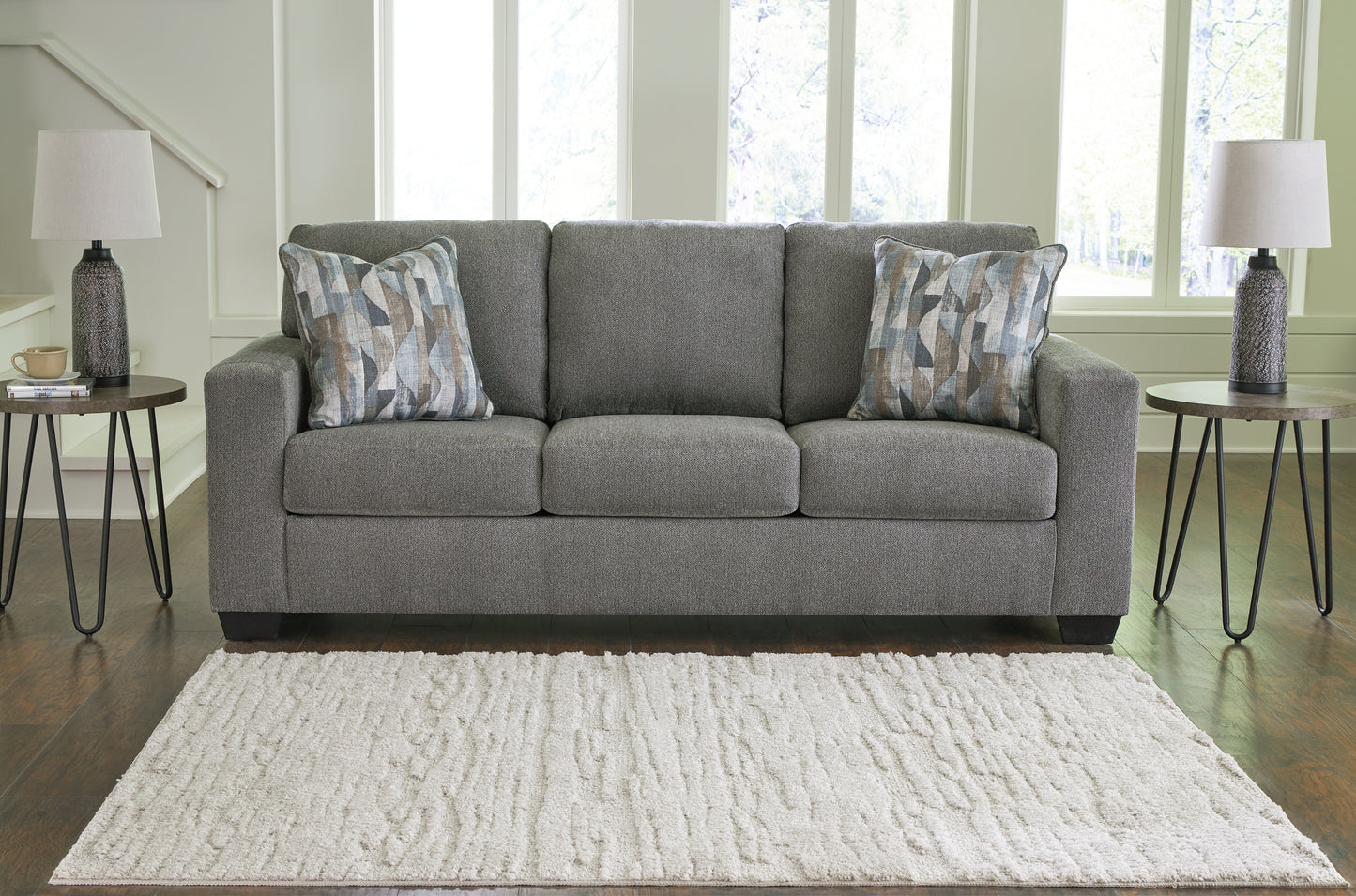 Auburndale Furniture Outlet - Ashley Furniture - Deltona Living Room - Sofa / Graphite - 5120538