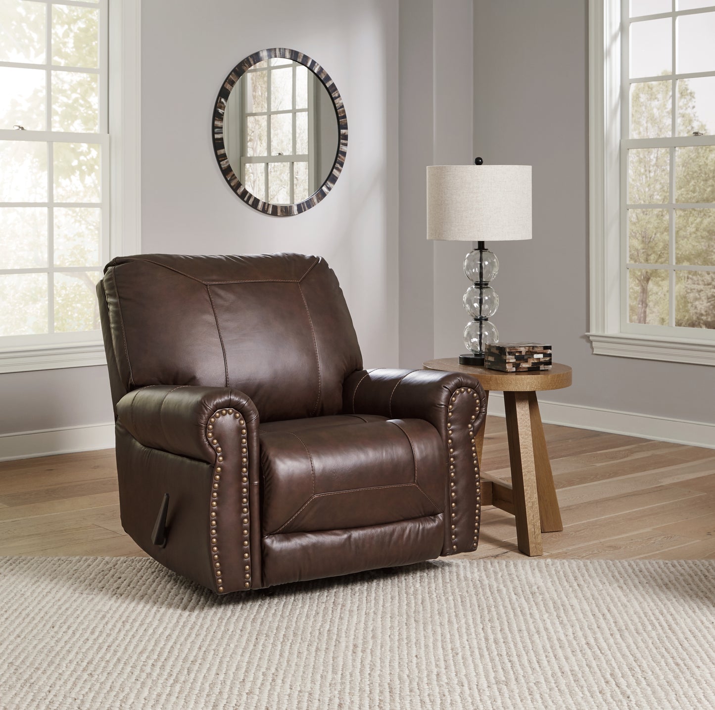 Auburndale Furniture Outlet - Ashley Furniture - Colleton Living Room - Rocker Recliner / Dark Brown - 5210725
