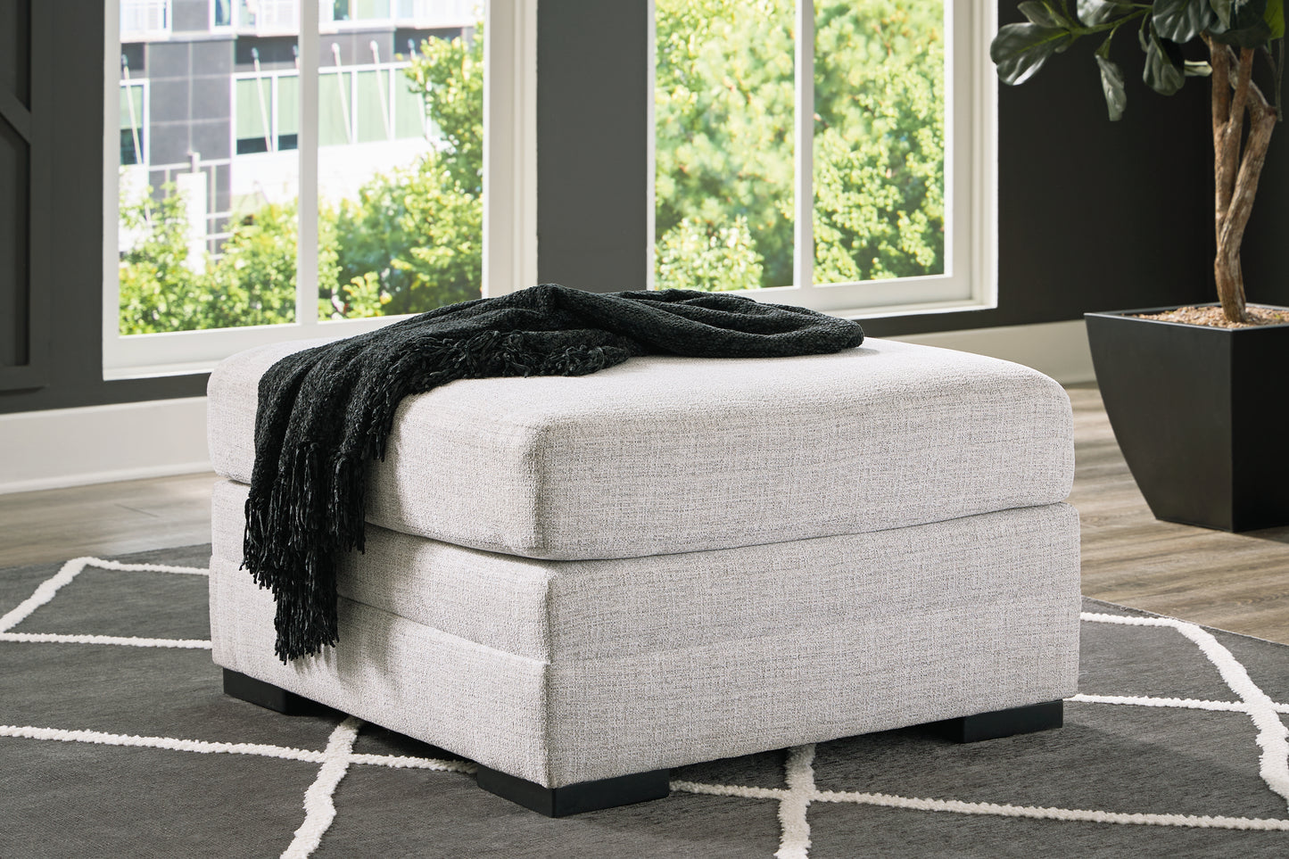 Auburndale Furniture Outlet - Ashley Furniture - Koralynn Living Room - Oversized Accent Ottoman / Stone - 5410208