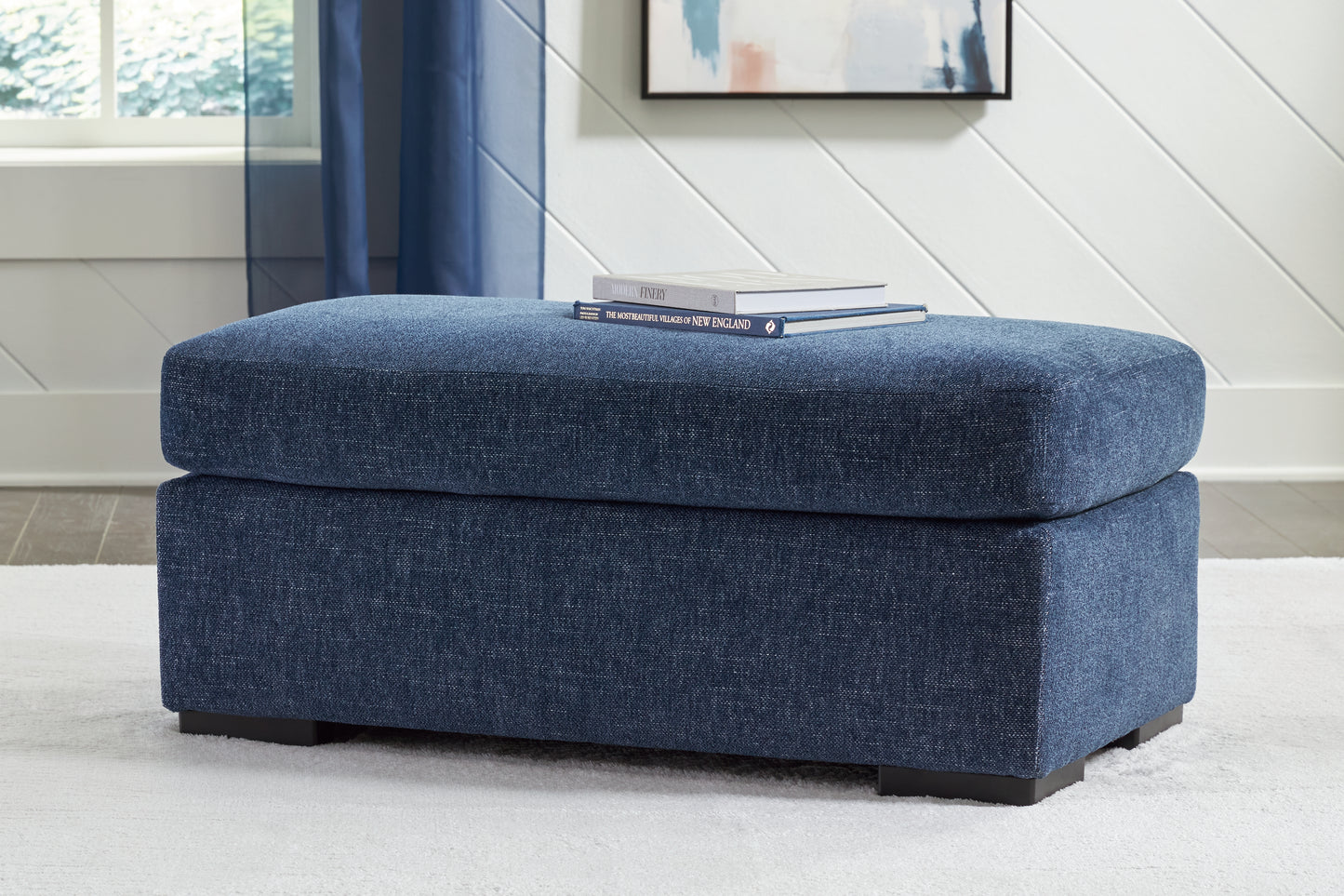 Auburndale Furniture Outlet - Ashley Furniture - Evansley Living Room - Ottoman / Navy - 5450214
