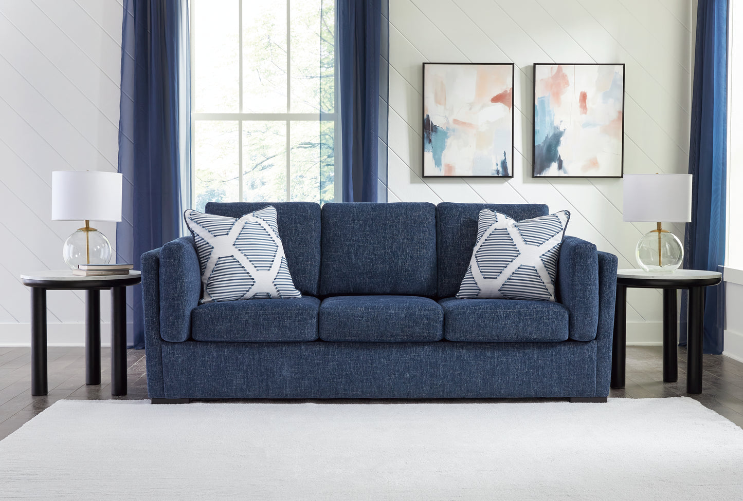 Auburndale Furniture Outlet - Ashley Furniture - Evansley Living Room - Sofa / Navy - 5450238