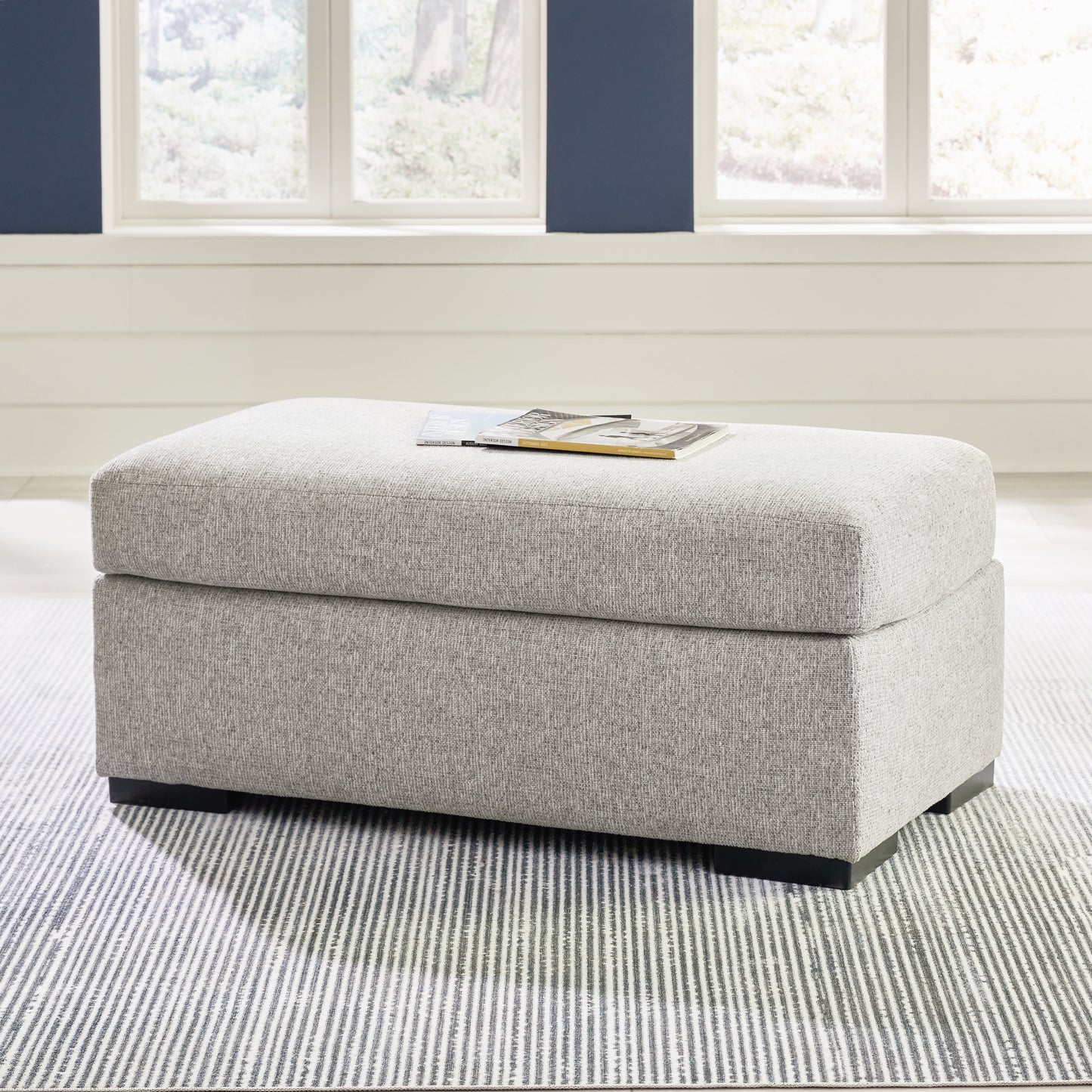 Auburndale Furniture Outlet - Ashley Furniture - Evansley Living Room - Ottoman / Pewter - 5450314