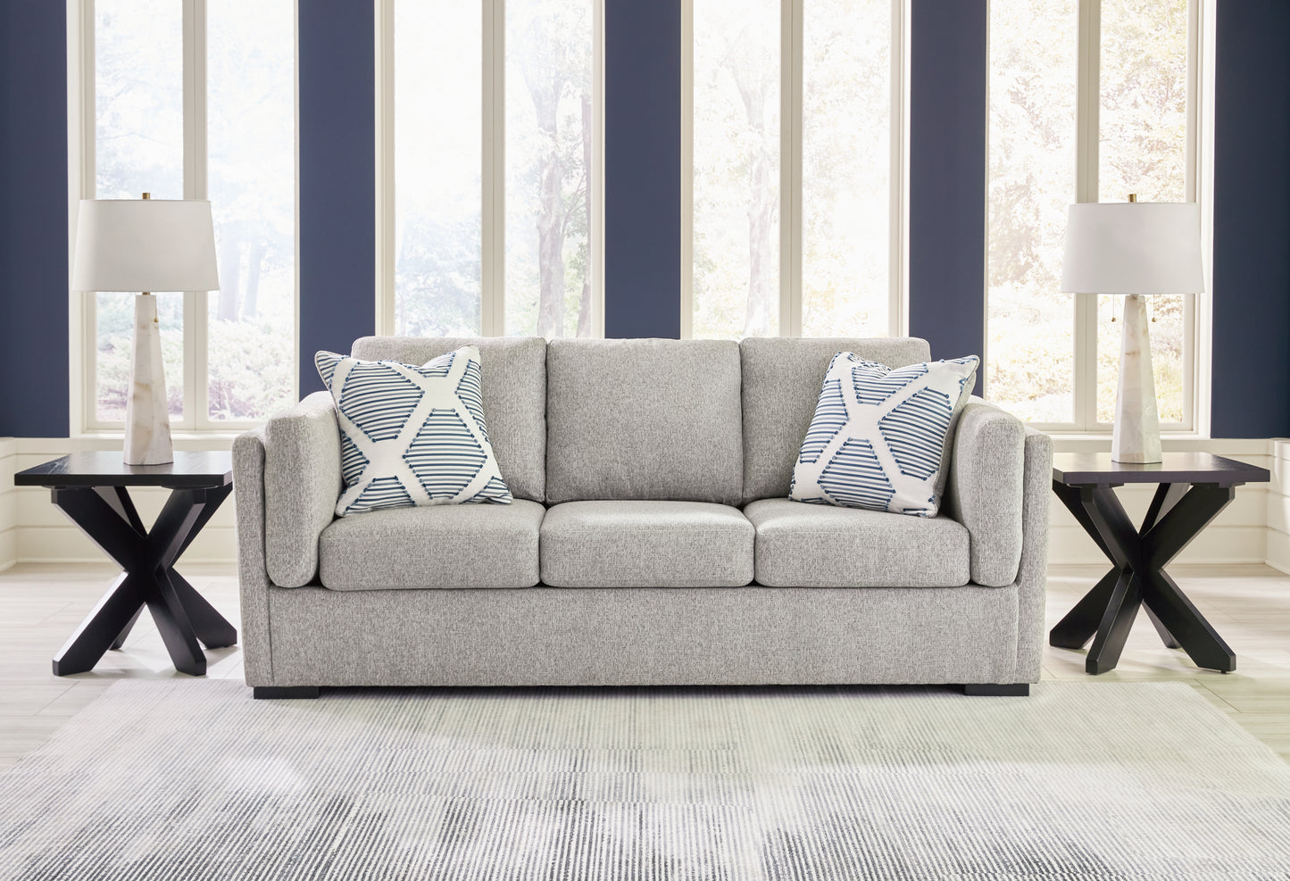 Auburndale Furniture Outlet - Ashley Furniture - Evansley Living Room - Sofa / Pewter - 5450338