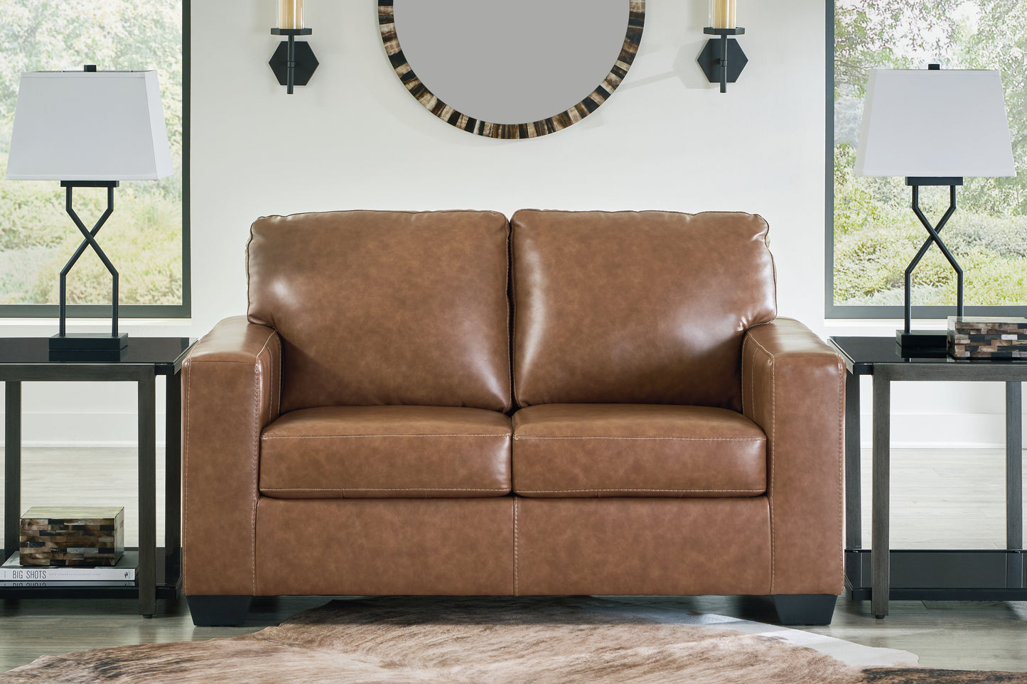 Auburndale Furniture Outlet - Ashley Furniture - Bolsena Living Room - Loveseat / Caramel - 5560335