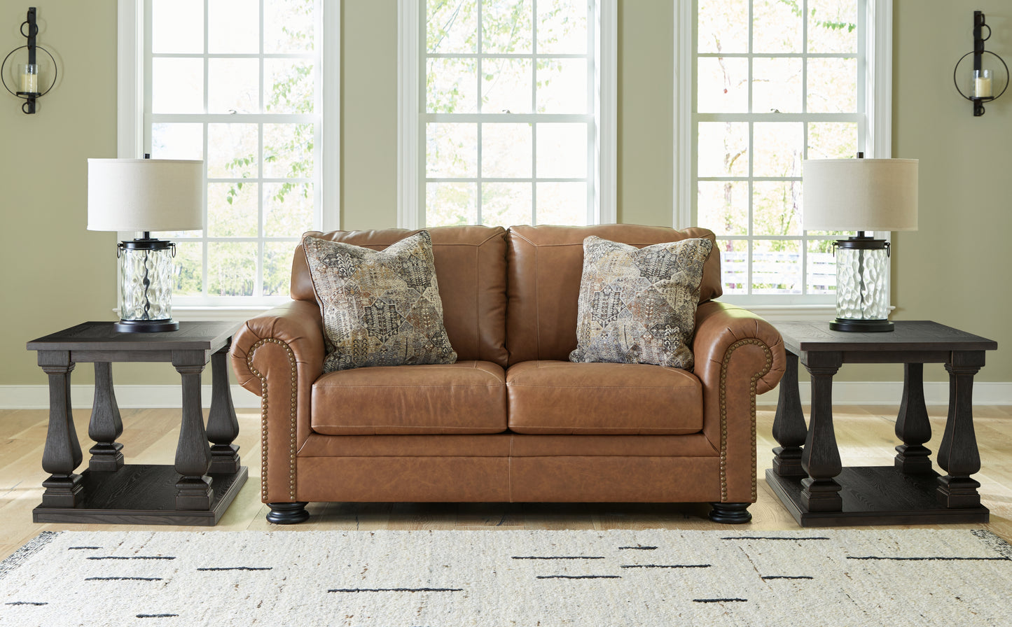 Auburndale Furniture Outlet - Ashley Furniture - Carianna Living Room - Loveseat / Caramel - 5760435