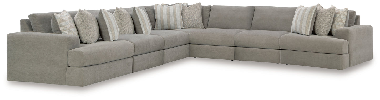 Auburndale Furniture Outlet - Ashley Furniture - Avaliyah Sectional - RAF 2-Piece Sectional Loveseat / Ash - 58103S1