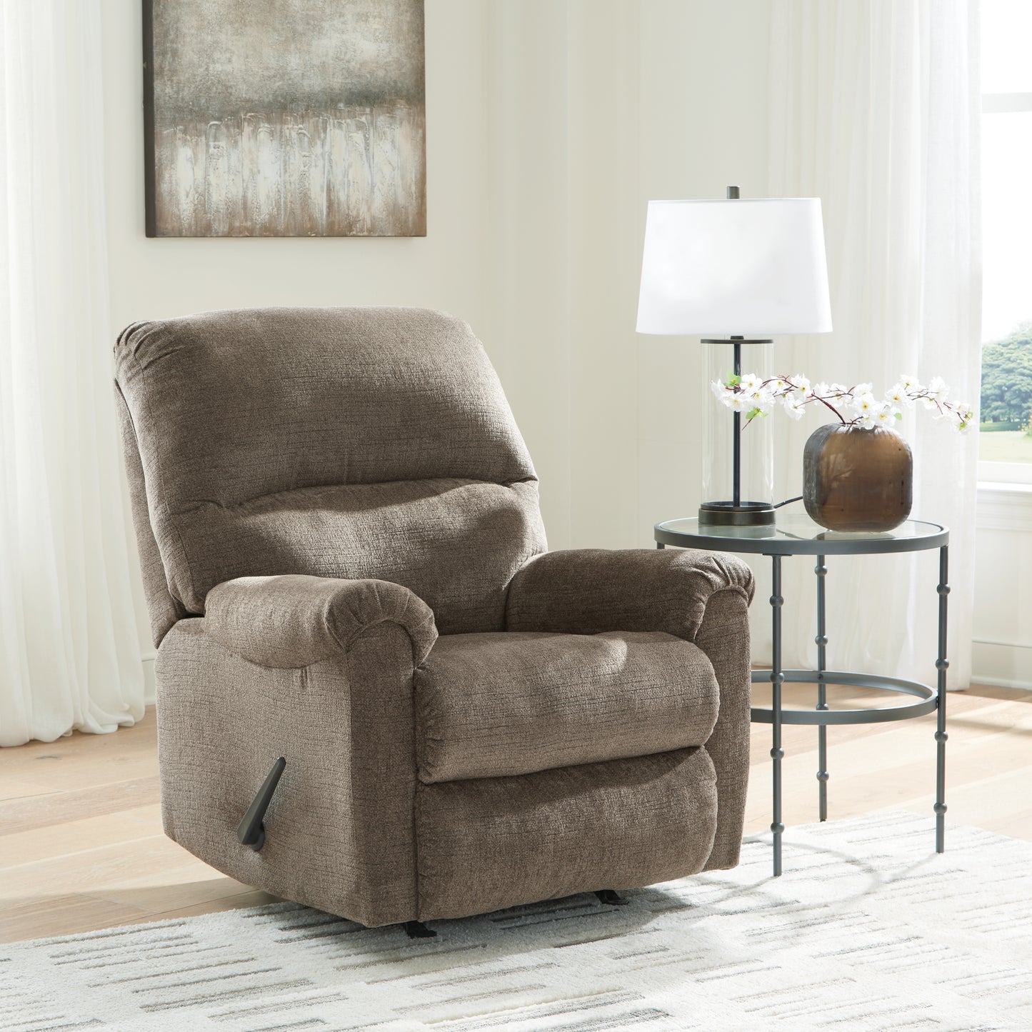 Auburndale Furniture Outlet - Ashley Furniture - Stonemeade Living Room - Rocker Recliner / Nutmeg - 5950525