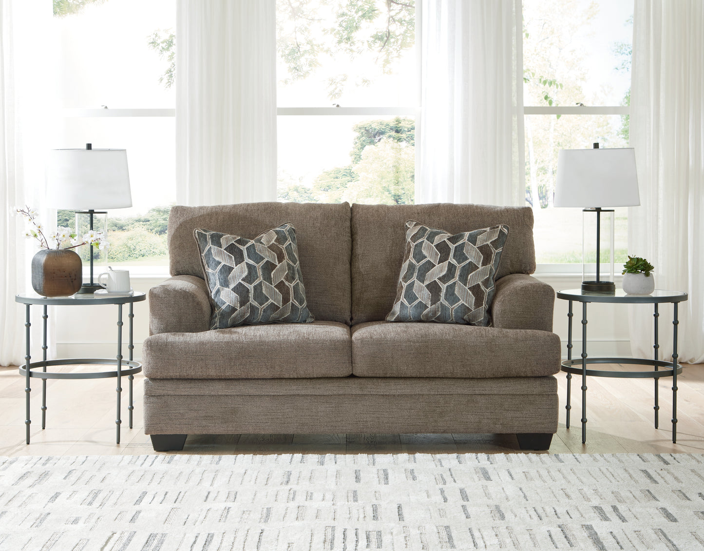 Auburndale Furniture Outlet - Ashley Furniture - Stonemeade Living Room - Loveseat / Nutmeg - 5950535