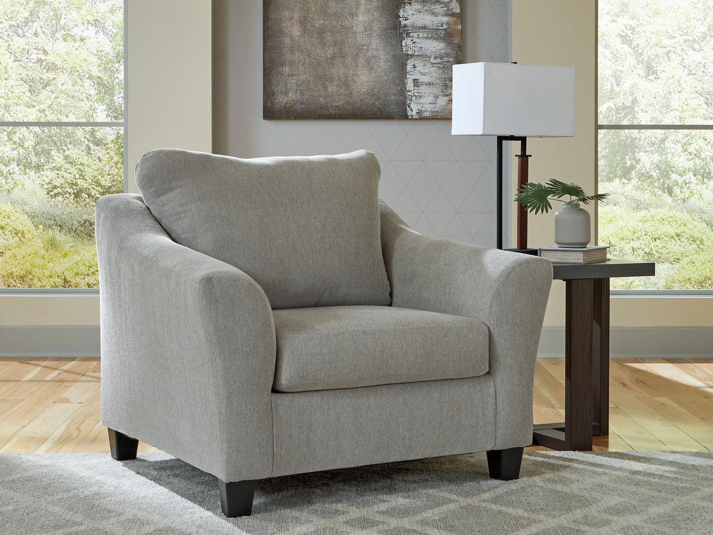 Auburndale Furniture Outlet - Ashley Furniture - Willarae Living Room - Chair and a Half / Taupe - 5980323