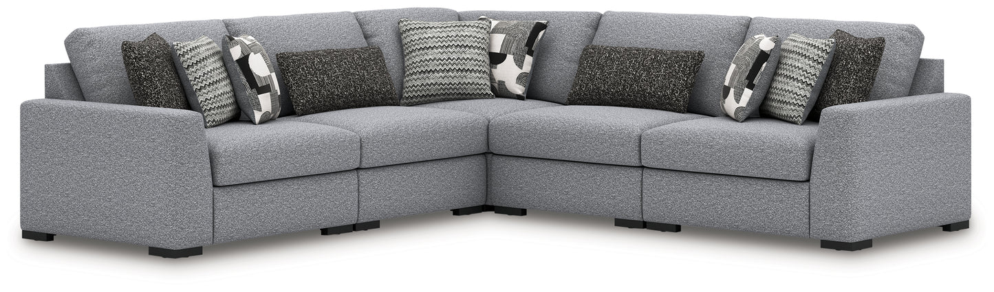 Auburndale Furniture Outlet - Ashley Furniture - Bealton Sectional - RAF 5-Piece Sectional / Salt and Pepper - 61305S6