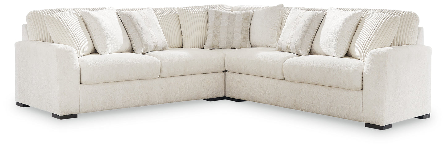 Auburndale Furniture Outlet - Ashley Furniture - Chessington Sectional - LAF 3-Piece Sectional / Ivory - 61904S5