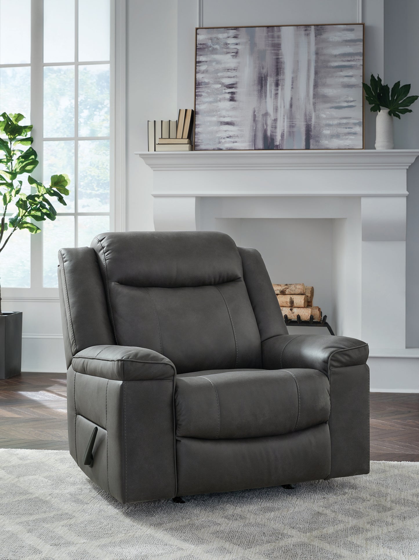 Auburndale Furniture Outlet - Ashley Furniture - Status Check Living Room - Rocker Recliner / Caramel - PC6530825