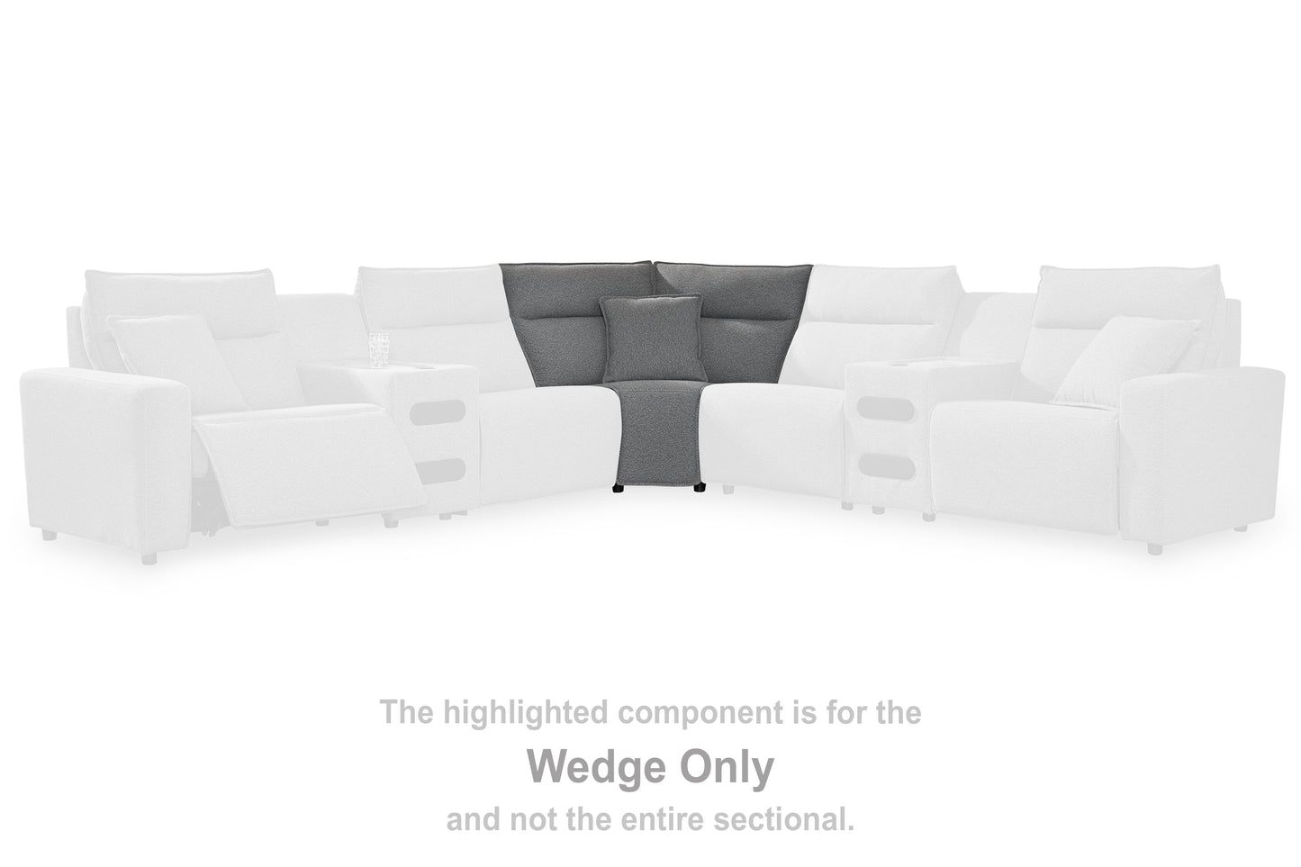 Auburndale Furniture Outlet - Ashley Furniture - ModMax II Sectional - Wedge / Salt and Pepper - 6590677