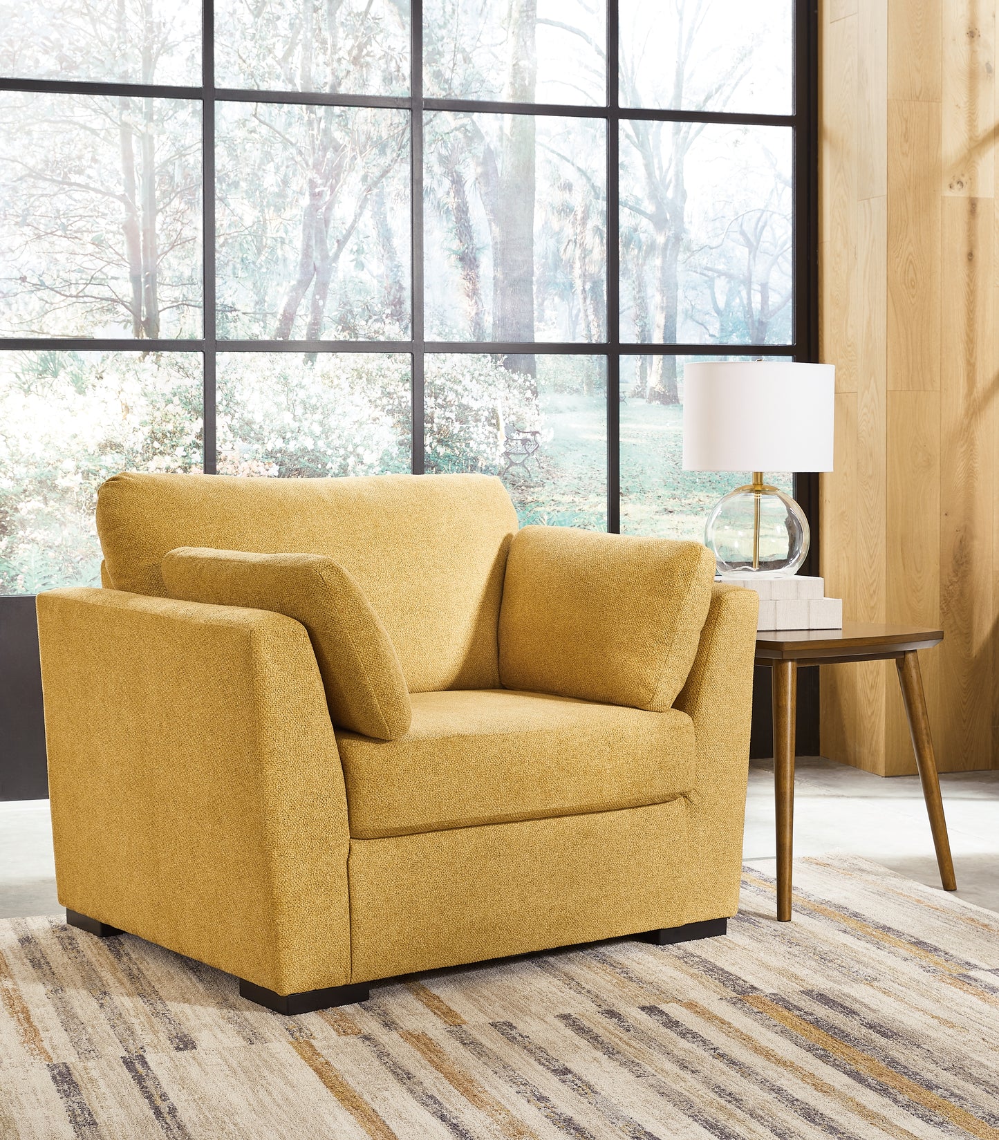 Auburndale Furniture Outlet - Ashley Furniture - Keerwick Living Room - Chair and a Half / Sunflower - 6750623