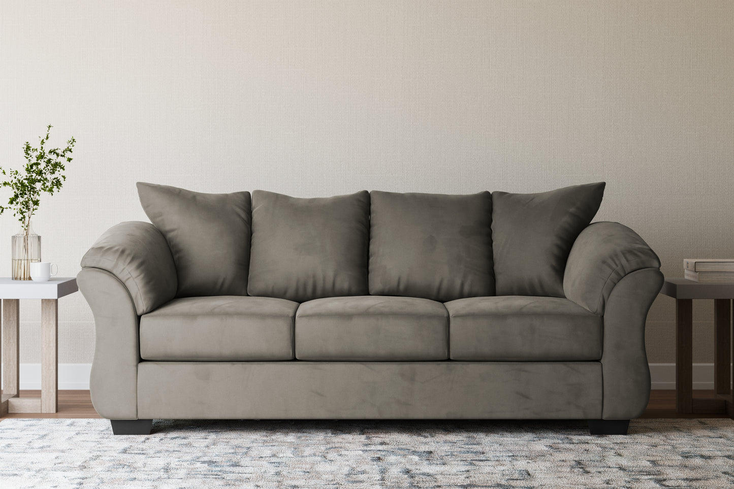 Auburndale Furniture Outlet - Ashley Furniture - Darcy Living Room - Sofa / Cobblestone - 7500538