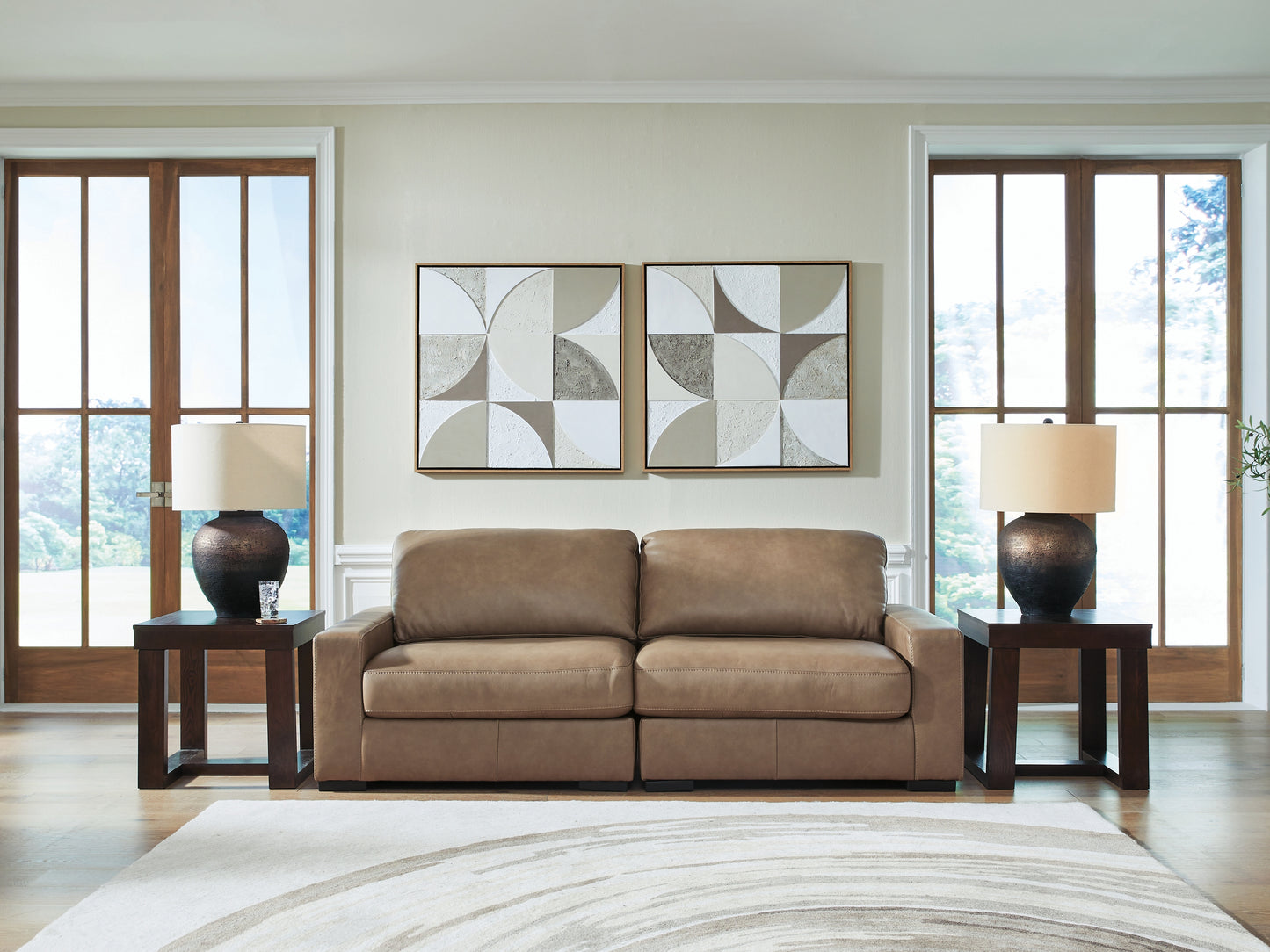 Auburndale Furniture Outlet - Ashley Furniture - Veronella Sectional - RAF 2-Piece Sectional Sofa / Sahara - 76106S1