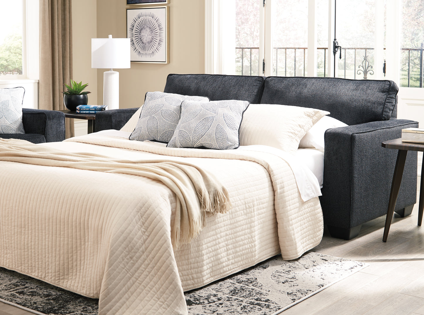 Auburndale Furniture Outlet - Ashley Furniture - Altari Living Room - Queen Sofa Sleeper / Slate - 8721339