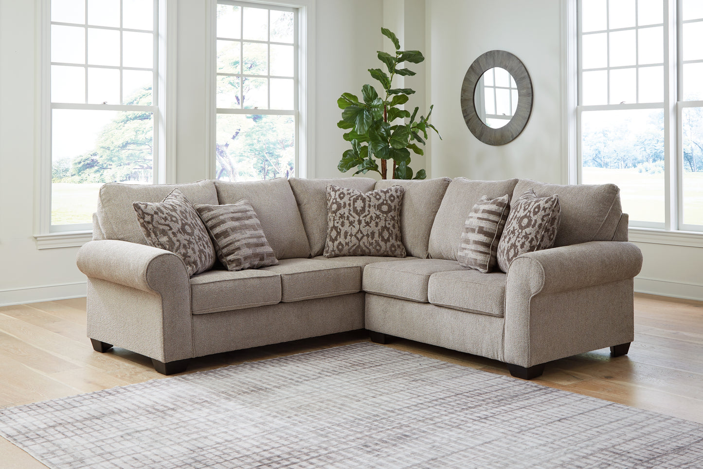 Auburndale Furniture Outlet - Ashley Furniture - Claireah Sectional - LAF 2-Piece Sectional / Umber - 90603S1