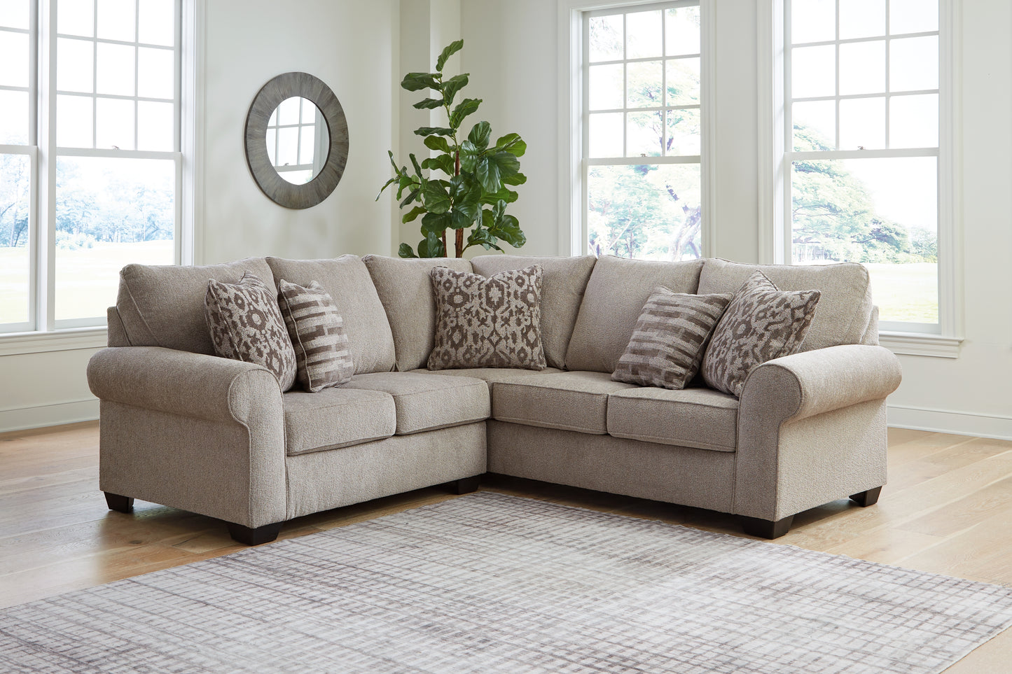 Auburndale Furniture Outlet - Ashley Furniture - Claireah Sectional - RAF 2-Piece Sectional / Umber - 90603S2