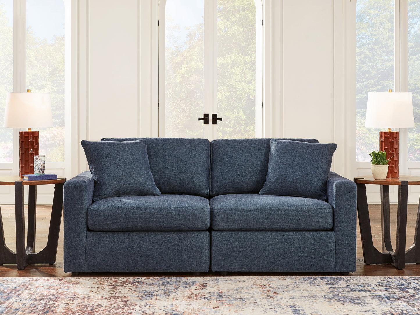Auburndale Furniture Outlet - Ashley Furniture - Modmax Sectional - RAF 2-Piece Sectional / Ink - 92101S1