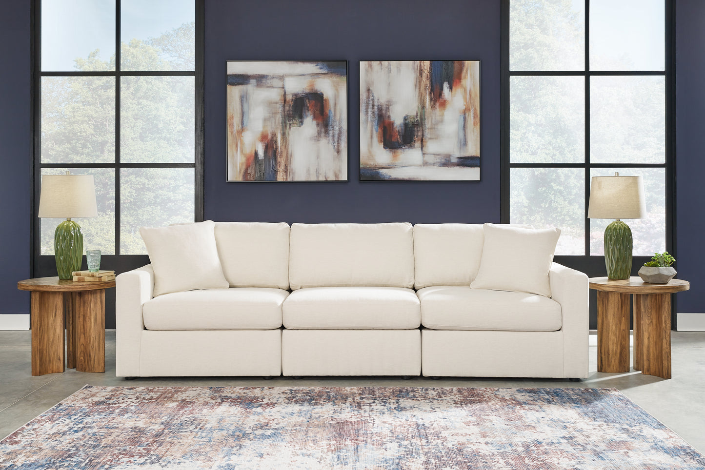 Auburndale Furniture Outlet - Ashley Furniture - Modmax Sectional - RAF 3-Piece Sectional / Oyster - 92103S2