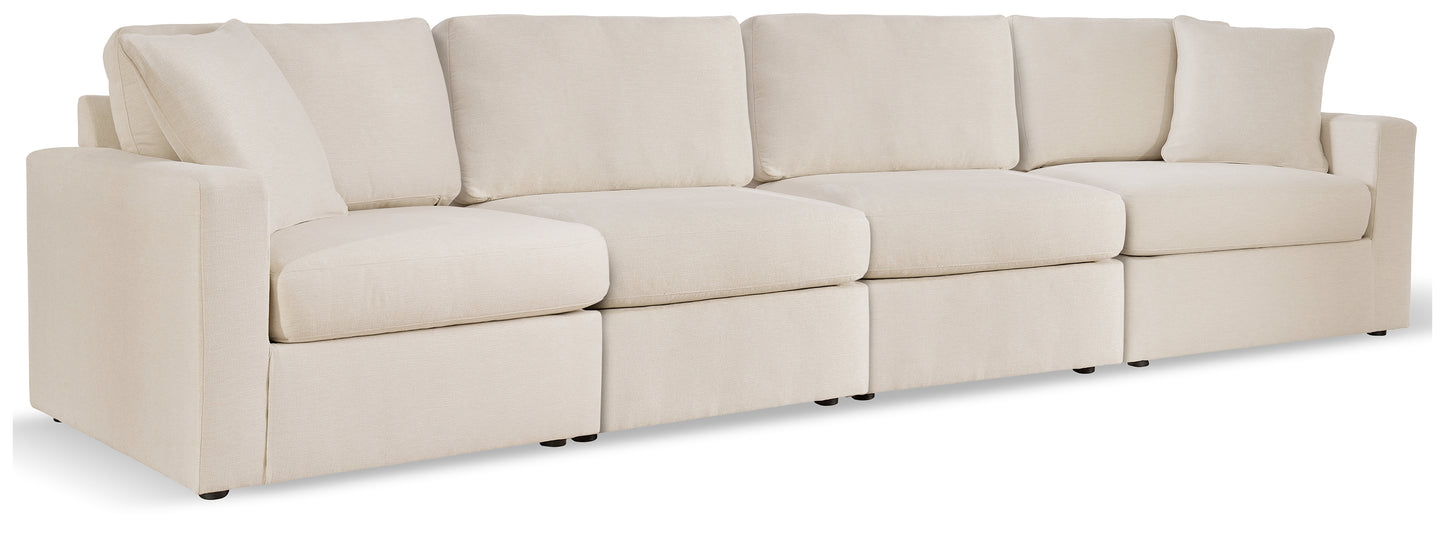 Auburndale Furniture Outlet - Ashley Furniture - Modmax Sectional - RAF 4-Piece Sectional / Oyster - 92103S10